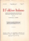 IL FOLKLORE ITALIANO ANNO QUARTO 1929